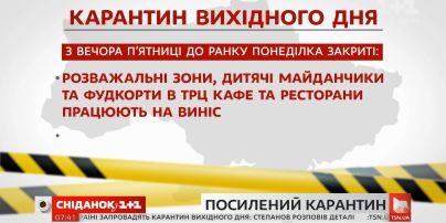Як діятиме карантин вихідного дня в Україні — пряме включення