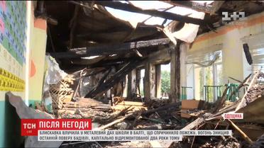 На Одещині блискавка влучила в школу, на яку забули встановити громовідвід