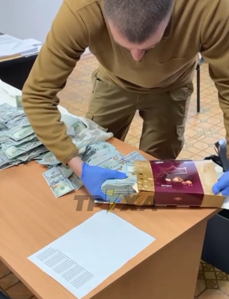 Гроші, знайдені нібито під час обшуків у ексголови Чернігівської обласної ВЛК / Скриншот з відео / © 