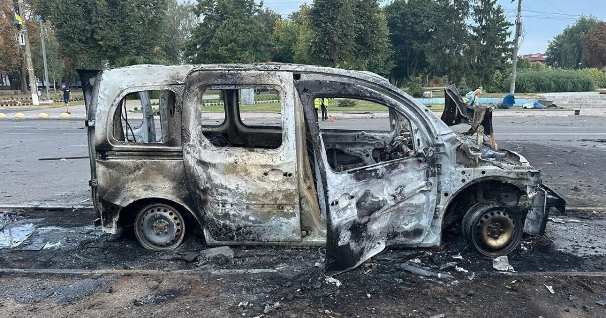 Разрушение в Конотопе в результате атаки в ночь на 12 сентября/Фото: Нацполиция Украины