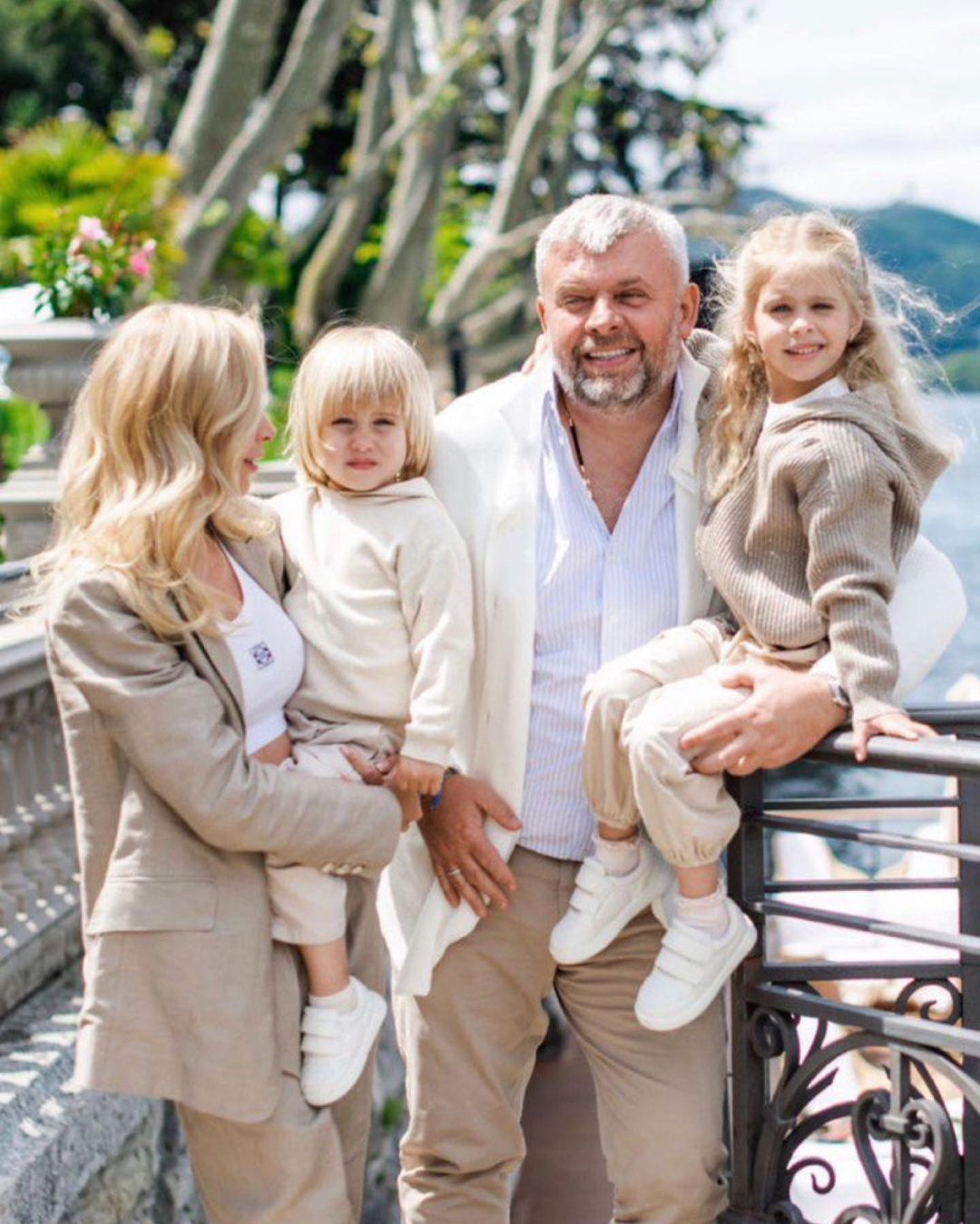 Юлия Думанская и Григорий Козловский с детьми / © instagram.com/hryhoriy_kozlovskyy