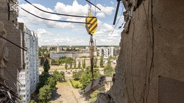 Завершеня робіт на місці удару по Києву 2 липня_4 / © ДСНС
