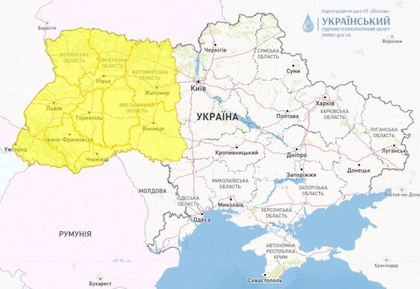 Прогноз погоды в Украине на 31 августа. / © Укргидрометцентр