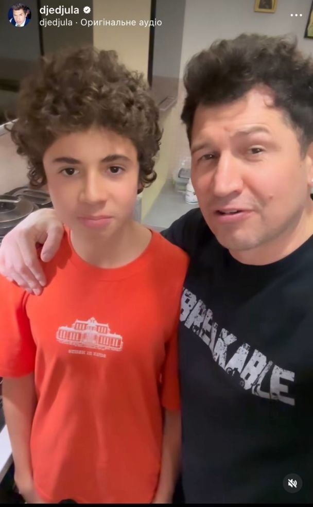 Андрей Джеджула с сыном / © instagram.com/djedjula