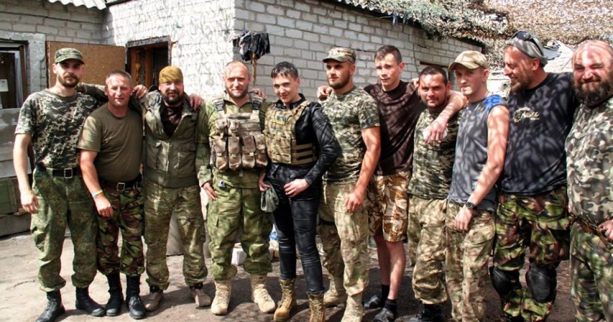 Ярош и Савченко встретились в зоне АТО