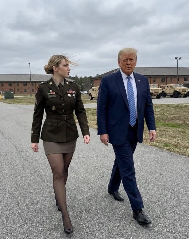 Джесіка Фостер з Дональдом Трампом / © соцмережі