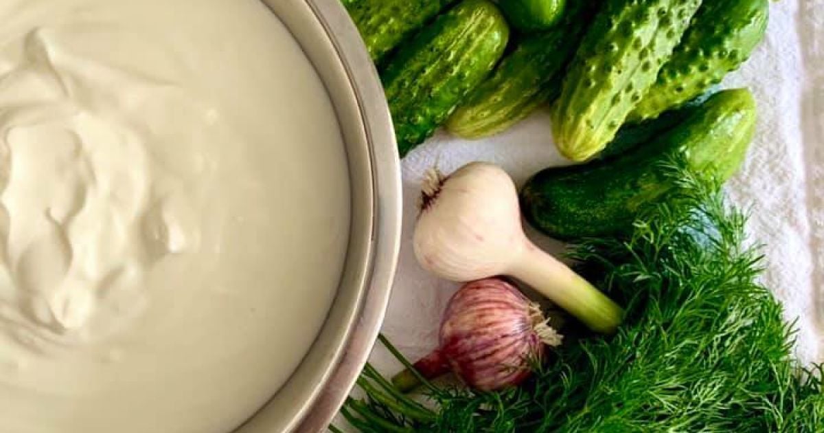 Греческая закуска из свежего огурца от Андрея Величко