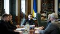 Ukrainian President Volodymyr Zelenskyy held a meeting