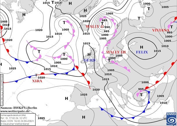 Мапа циклонів Фото: Наталка Діденко