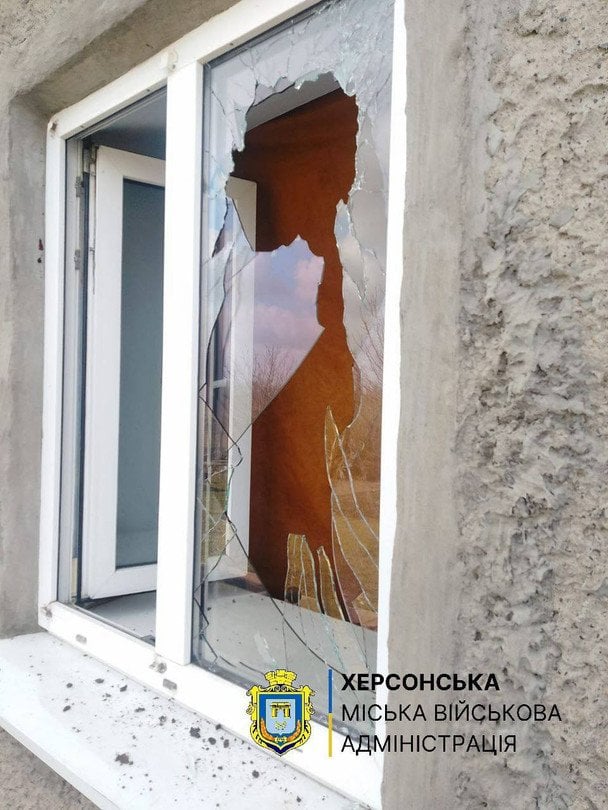 Последствия атаки в Херсонской области