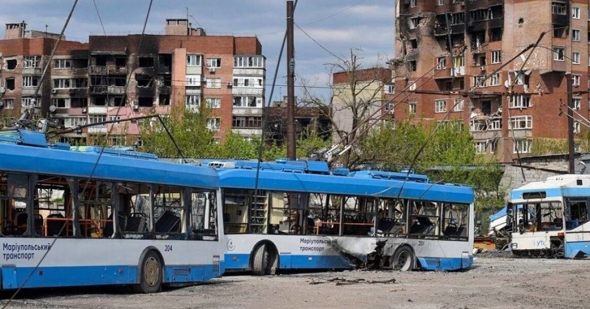 У Маріуполі знищена інфраструктура громадського транспорту