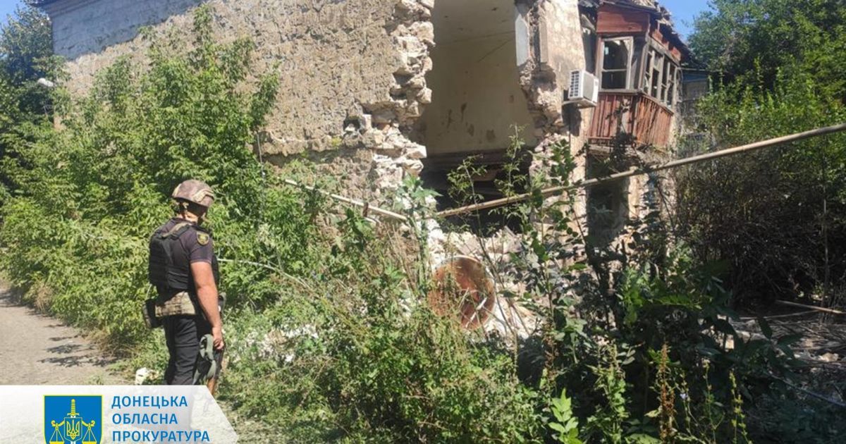 Наслідки обстрілу Часового Яру на Донеччині