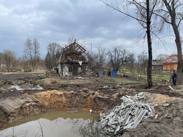 Иванков после оккупации РФ / © Ирина Геращенко/Facebook