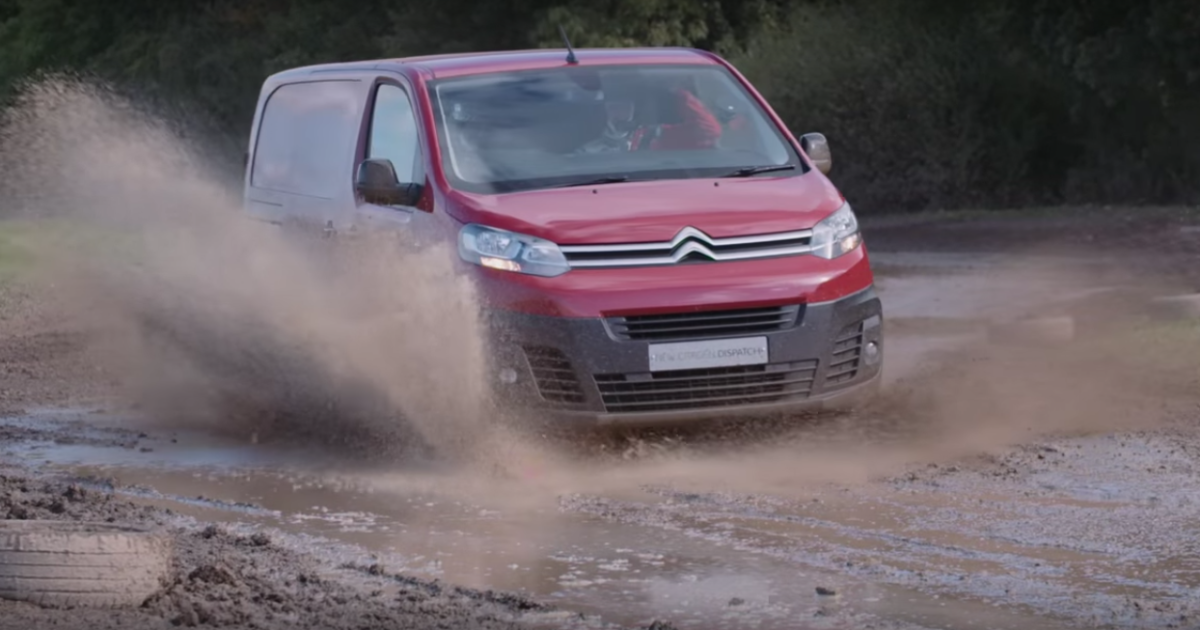 Коммерческий фургон Citroen Jumpy испытали раллийные гонщики (Видео)