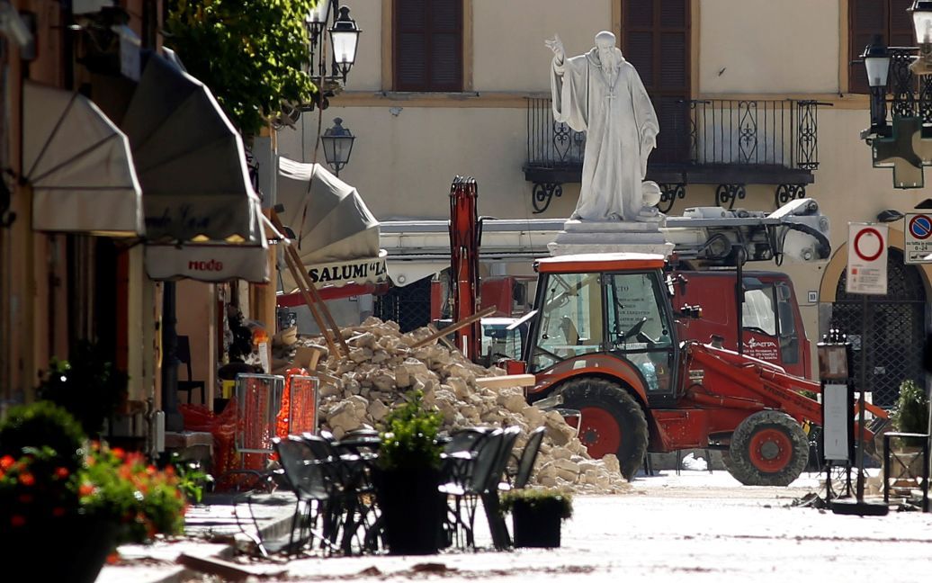 Наслідки землетрусу в місті Норчія / © Reuters