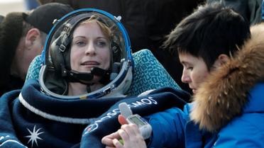 Команда складалася з російського космонавта Анатолія Іванишина, астронавта зі США Кейт Рубінс та їхнього японського колеги Такуї Оніші. / © Reuters