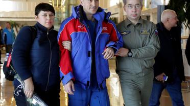 Команда складалася з російського космонавта Анатолія Іванишина, астронавта зі США Кейт Рубінс та їхнього японського колеги Такуї Оніші. / © Reuters