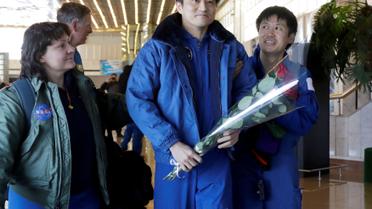 Команда складалася з російського космонавта Анатолія Іванишина, астронавта зі США Кейт Рубінс та їхнього японського колеги Такуї Оніші. / © Reuters