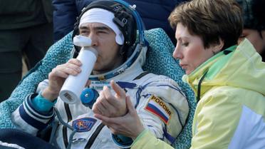 Команда складалася з російського космонавта Анатолія Іванишина, астронавта зі США Кейт Рубінс та їхнього японського колеги Такуї Оніші. / © Reuters