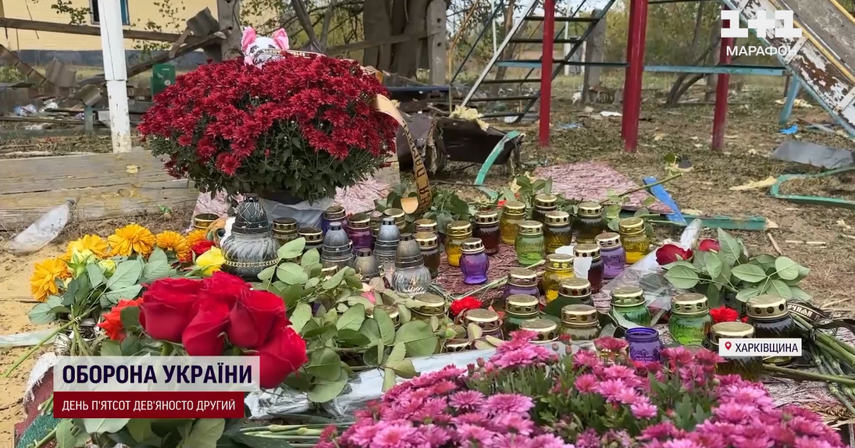 Место теракта РФ в селе Гроза