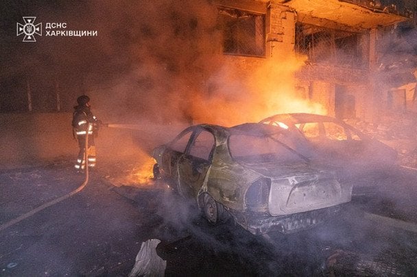 Харьков атаковали российские дроны: есть раненые, произошли пожары — фото
