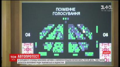 ВР ухвалила у першому читанні законопроект щодо зменшення податку на авто з Європи