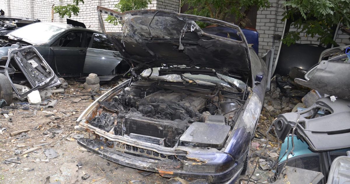 автоцвинтар у Миколаєві_2 / © ГУ Нацполіції в Миколаївській області