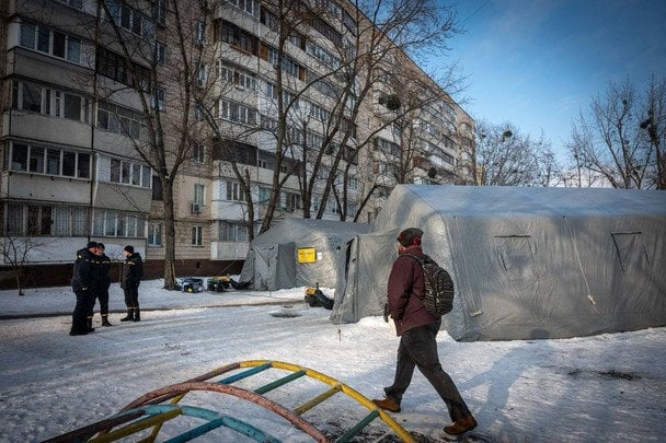 «Пункт незламності» в Києві / © Юлія Свириденко