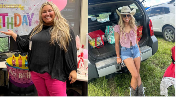 Саванна до та після схуднення / © mirror.co.uk