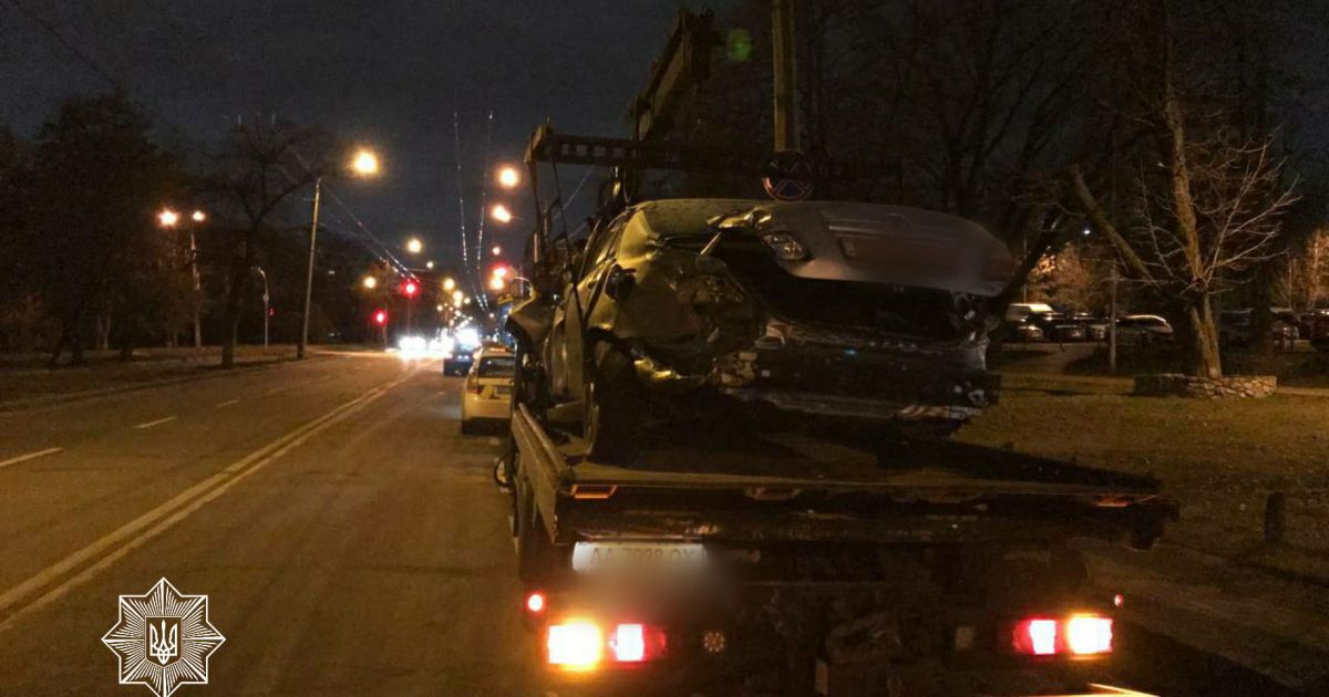 ДТП у Києві 10 автівок_3 / © Facebook / Патрульна поліція Києва