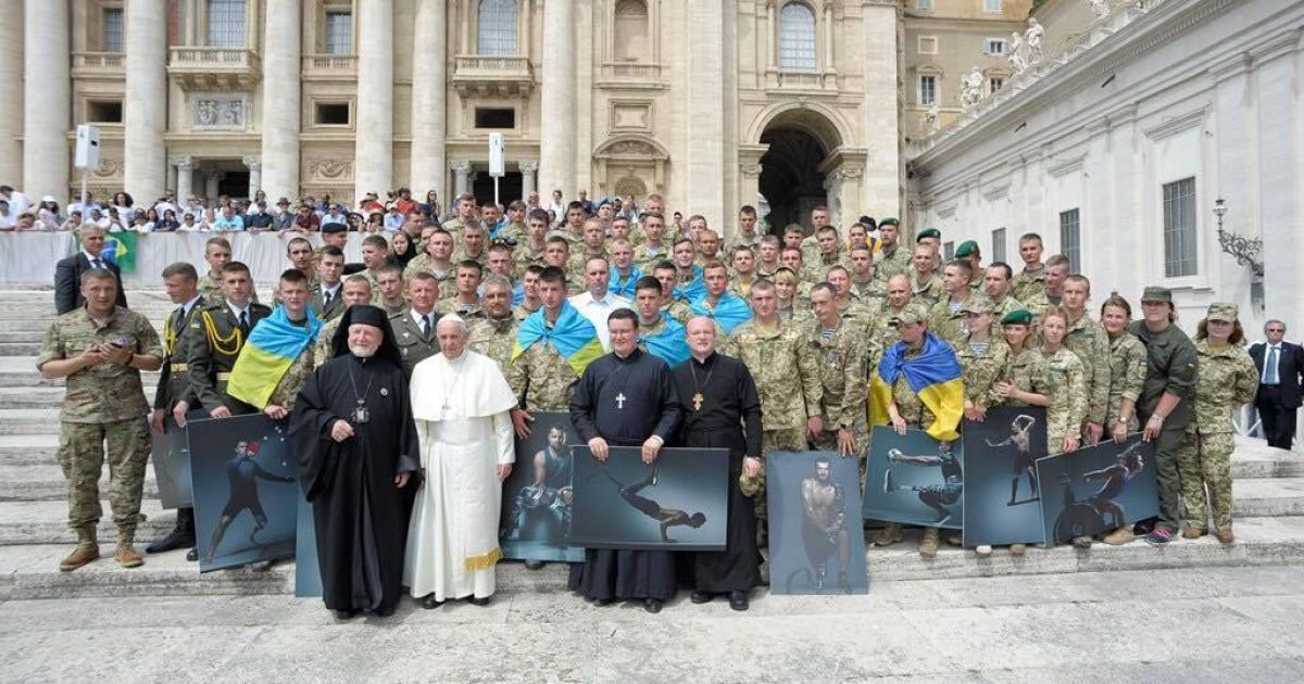 Українські військові і Папа Римський_3 / © Минобороны Украины