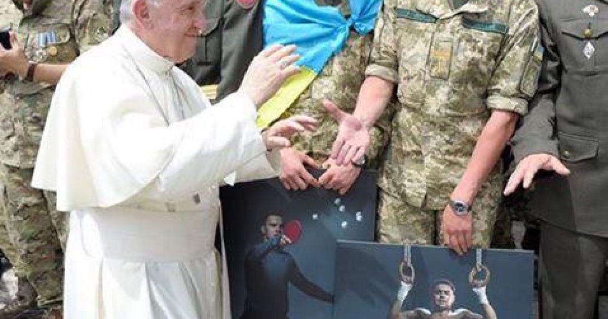 Українські військові і Папа Римський_4 / © Минобороны Украины