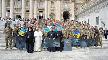 Українські військові і Папа Римський_3 / © Міноборони України