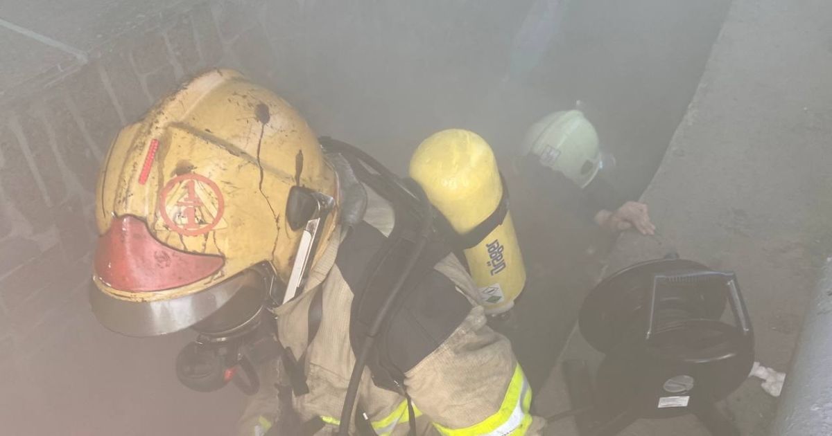 Пожежа на центральному ринку у Рівному, фото / ДСНС