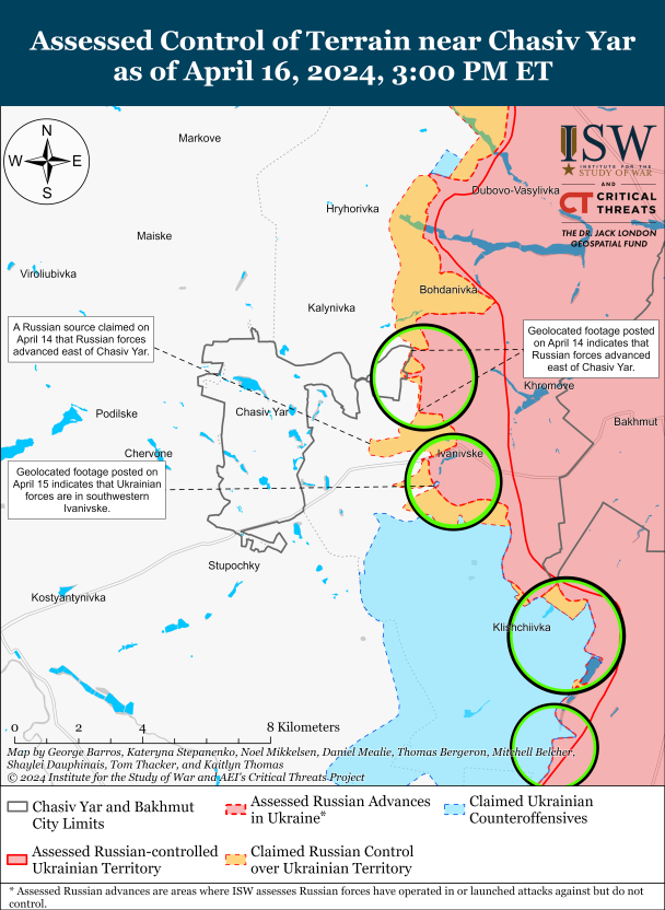 Часів Яр. Карта ISW.