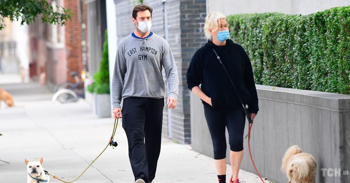 Г'ю Джекман з дружиною