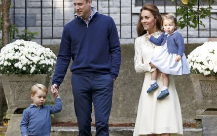 Семейный выход: герцогиня Кембриджская и принц Уильям вместе с детьми посетили детский праздник