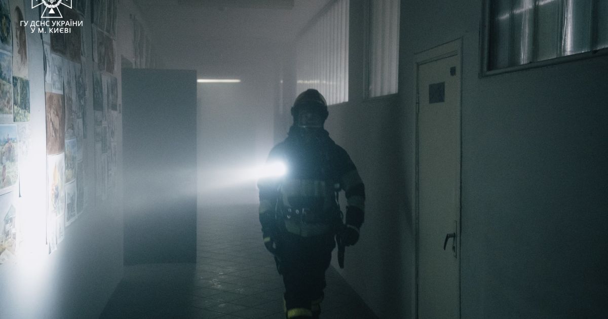 У Києві горіла художня школа імені Тараса Шевченка