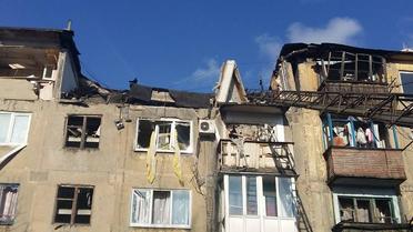 От взрыва пострадало два этажа / © Facebook/ ГСЧС Украины