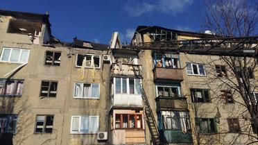 От взрыва пострадало два этажа / © Facebook/ ГСЧС Украины