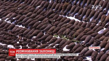 На Черниговщине саперы вблизи села нашли эшелон боеприпасов под землей времен Второй Мировой