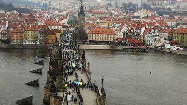 Ланцюг єдності у Празі Чехія_9 / © Facebook/Посольство України у Празі