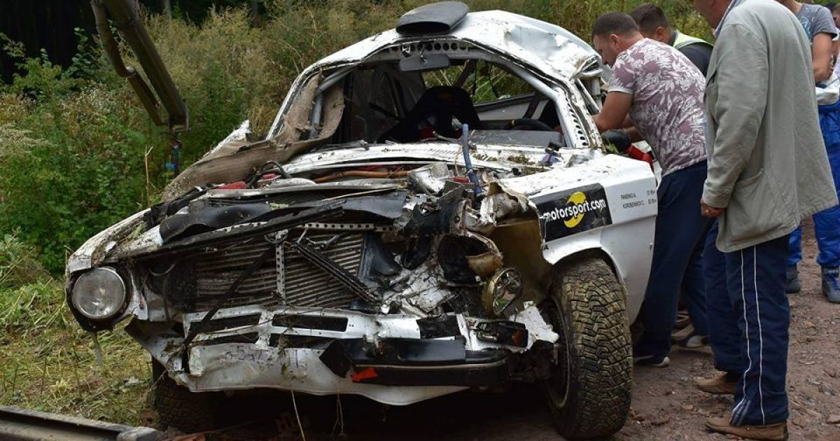 аварія під час ралі на Буковині_4 / © Facebook/Олексій Каспрук