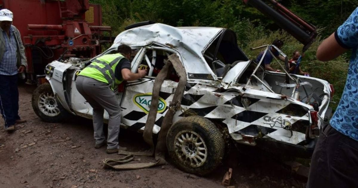 аварія під час ралі на Буковині_6 / © Facebook/Олексій Каспрук