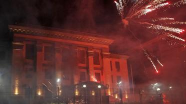 Напад на російське посольство у Києві_3 / © Reuters