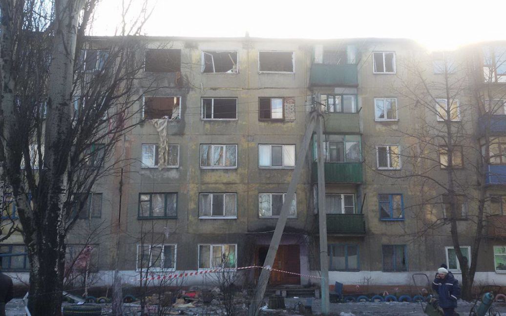 От взрыва пострадало два этажа / © Фото Марьяны Бухан/ТСН