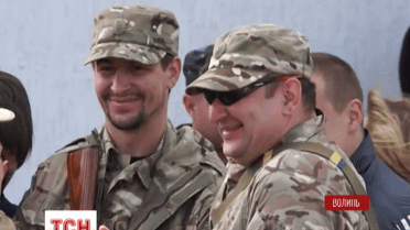 Рідні та колеги знову проводжали на схід спецпризначенців роти «Світязь»