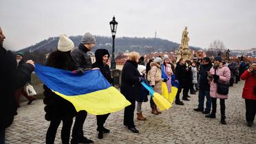 Ланцюг єдності у Празі Чехія_12 / © Facebook/Посольство України у Празі