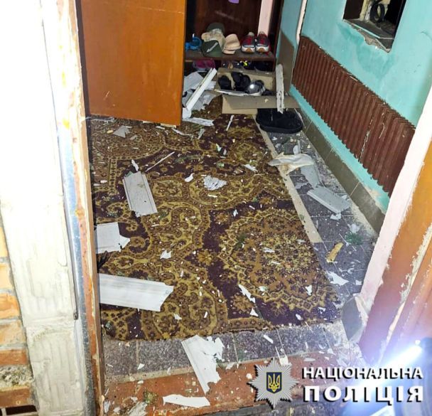 Наслідки нічної атаки ворожих дронів на Київщину / © Поліція Київської області