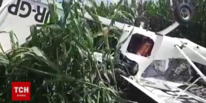На Сумщине упал легкомоторный самолет